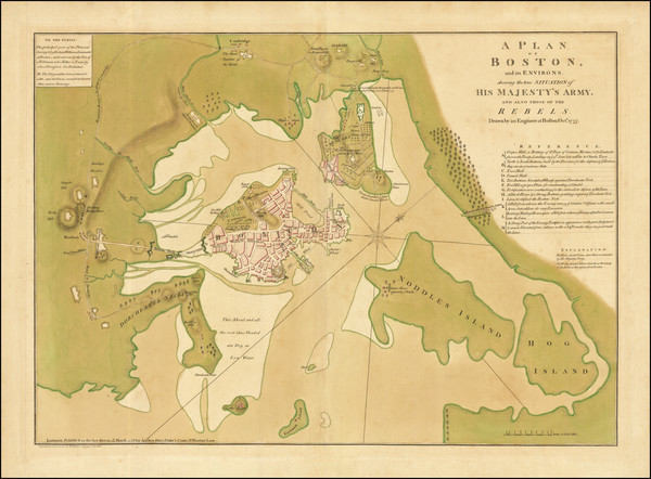 93-Massachusetts, Boston and American Revolution Map By Andrew Dury / Richard Williams