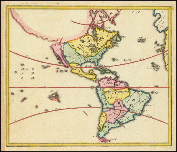 81-California as an Island and America Map By Johann Baptist Homann