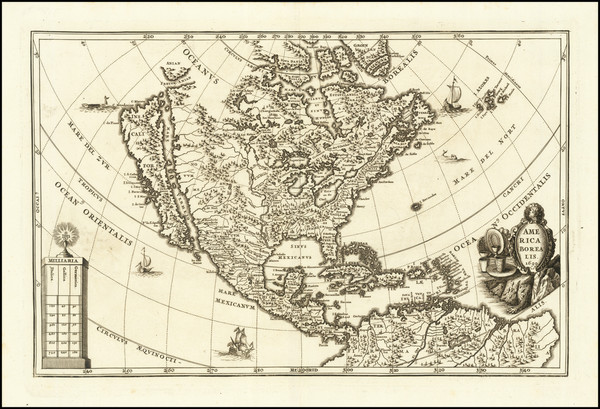 5-North America and California Map By Heinrich Scherer