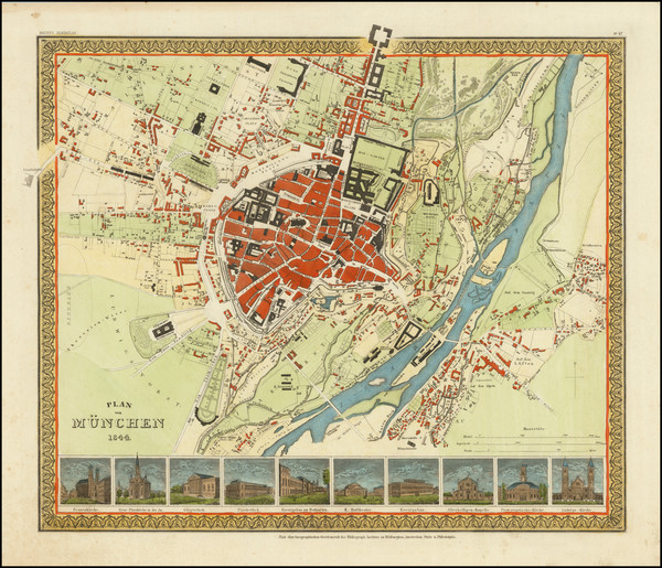 38-Süddeutschland Map By Joseph Meyer