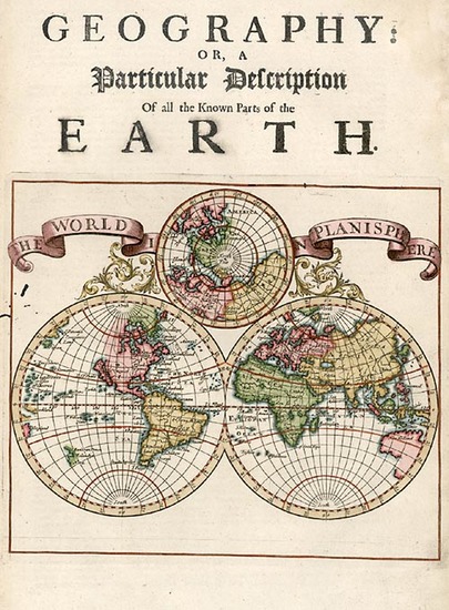 5-World, World and Polar Maps Map By Herman Moll