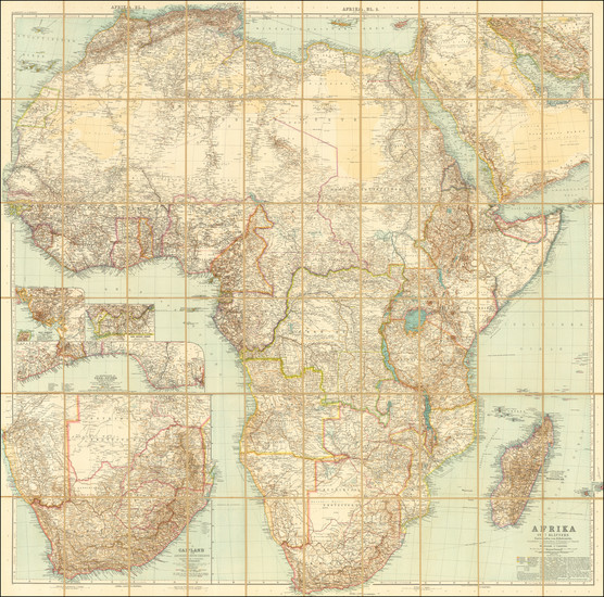 47-Africa Map By Justus Perthes