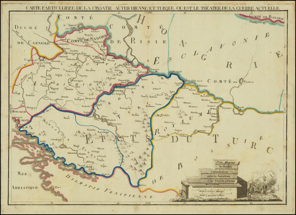 91-Croatia & Slovenia and Bosnia & Herzegovina Map By Anonymous