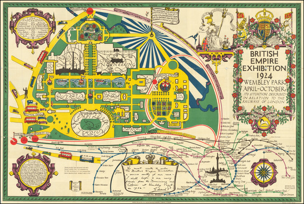 73-British Isles, London and Pictorial Maps Map By Kennedy North