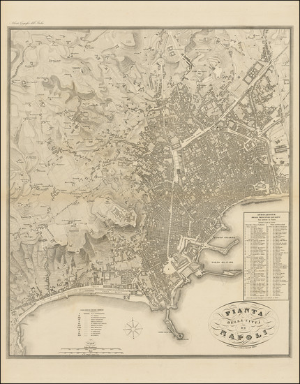 72-Southern Italy and Other Italian Cities Map By Francesco Vallardi