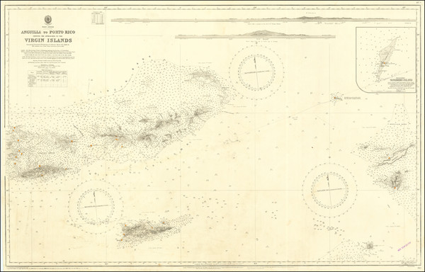 3-Puerto Rico, Virgin Islands and Other Islands Map By British Admiralty