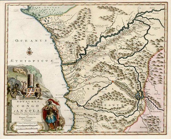 2-Africa and West Africa Map By Pieter van der Aa