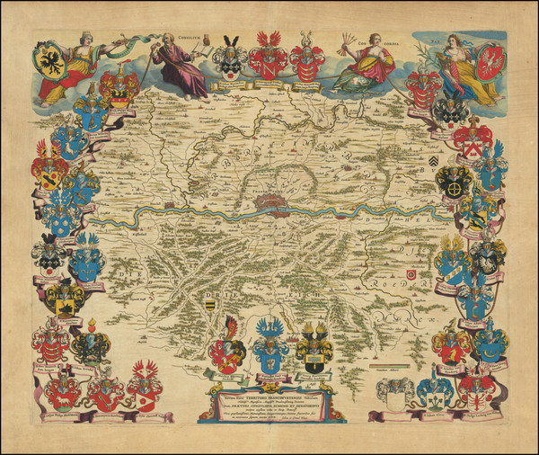 58-Mitteldeutschland Map By Johannes et Cornelis Blaeu