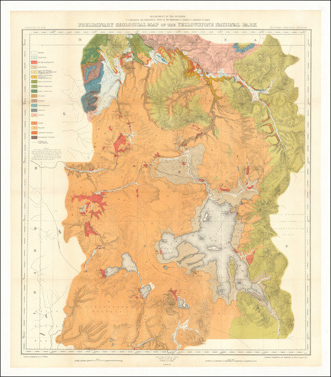 56-Wyoming Map By Ferdinand Vandeveer Hayden