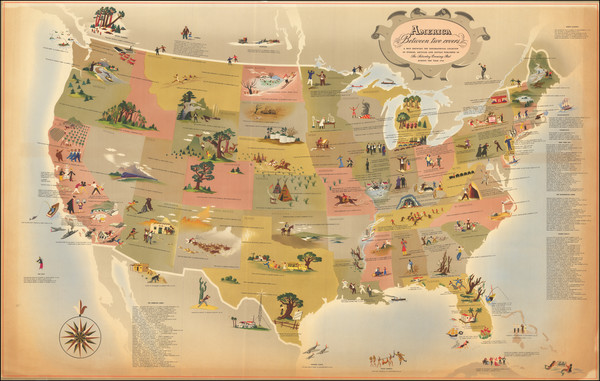 23-United States and Pictorial Maps Map By Vladimir Bobri