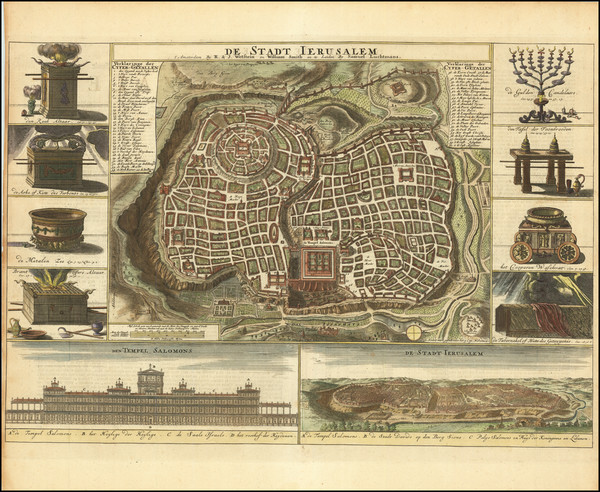 52-Jerusalem Map By R&J Wetstein