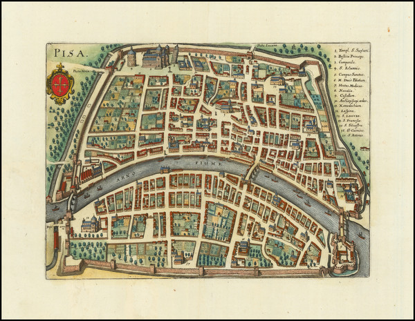 69-Other Italian Cities Map By Matthaus Merian