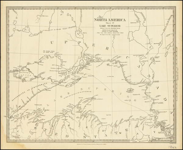 71-Michigan, Minnesota, Wisconsin and Western Canada Map By SDUK