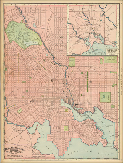 34-Maryland Map By Rand McNally & Company