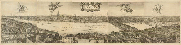 82-London Map By Wenceslaus Hollar