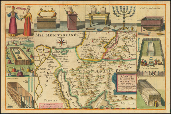 7-Holy Land Map By J.B. Liebaux