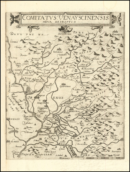 60-Sud et Alpes Française Map By Cornelis de Jode
