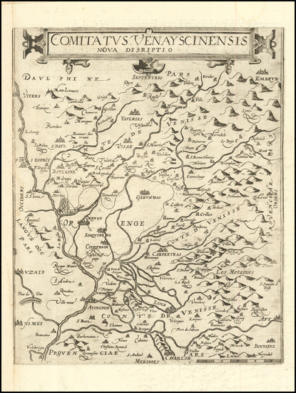 19-Sud et Alpes Française Map By Cornelis de Jode