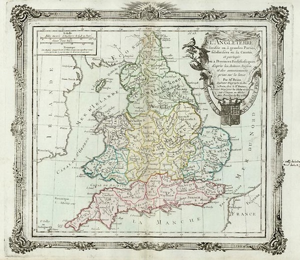 73-Europe and British Isles Map By Louis Brion de la Tour