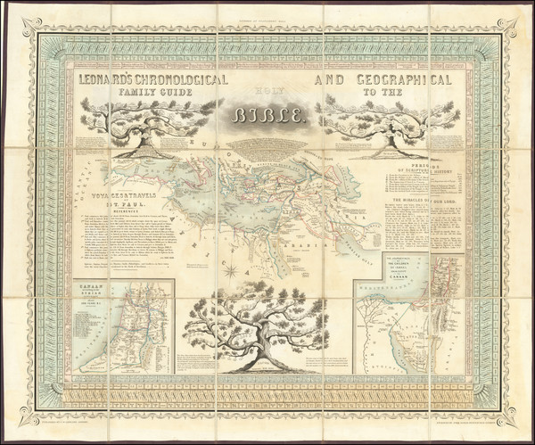 88-Holy Land Map By C.W. Leonard