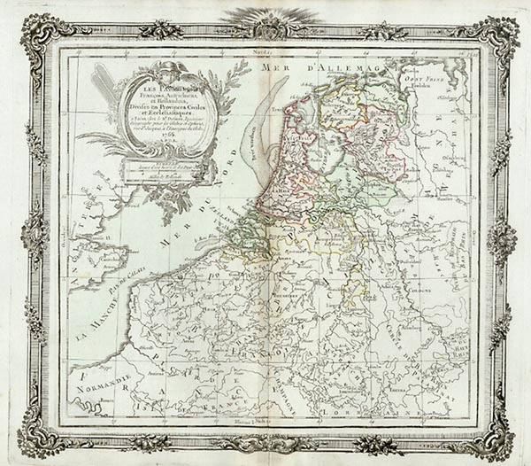 62-Europe and Netherlands Map By Louis Brion de la Tour