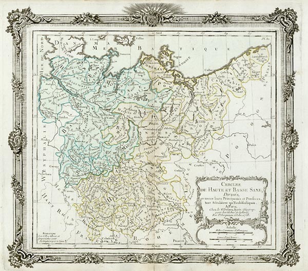 57-Europe and Germany Map By Louis Brion de la Tour