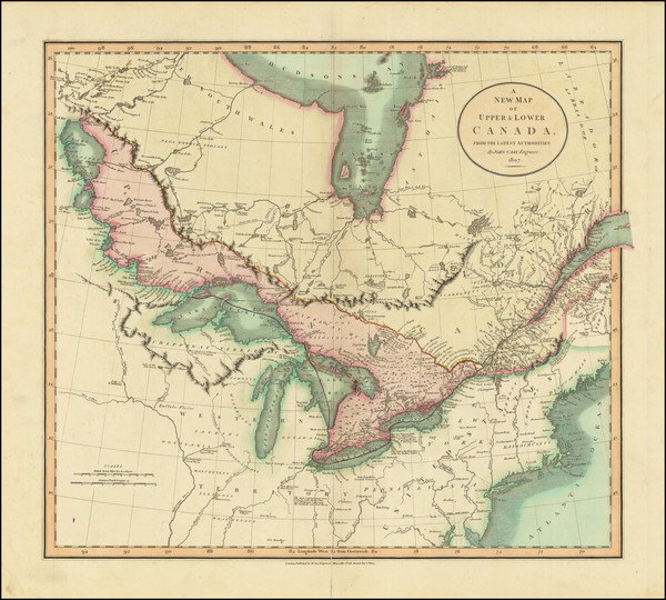 67-Midwest and Canada Map By John Cary