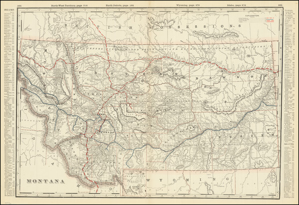 43-Montana Map By Rand McNally & Company
