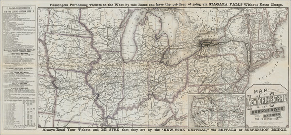 44-United States, New York State, Illinois, Indiana, Ohio, Michigan and Iowa Map By Matthews-North