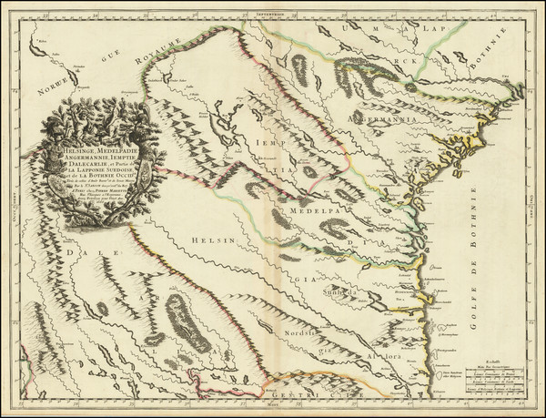 81-Sweden Map By Nicolas Sanson