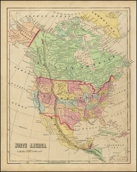 17-North America Map By Sidney Morse