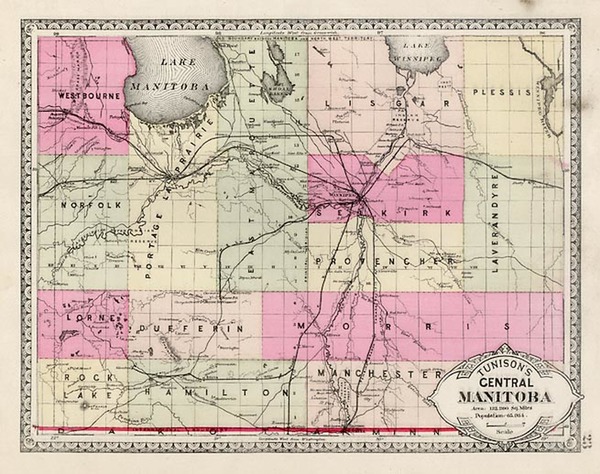 82-Canada Map By H.C. Tunison