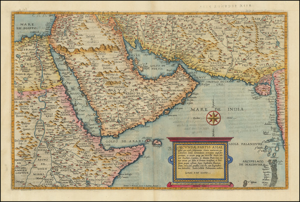 47-Central Asia & Caucasus, Middle East, Arabian Peninsula and Egypt Map By Cornelis de Jode