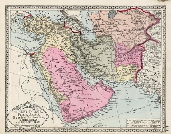 80-Asia, Central Asia & Caucasus, Middle East, Turkey & Asia Minor and Russia in Asia Map 