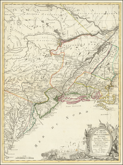 30-United States, New England, Mid-Atlantic and American Revolution Map By J.B. Eliot / Louis Jose