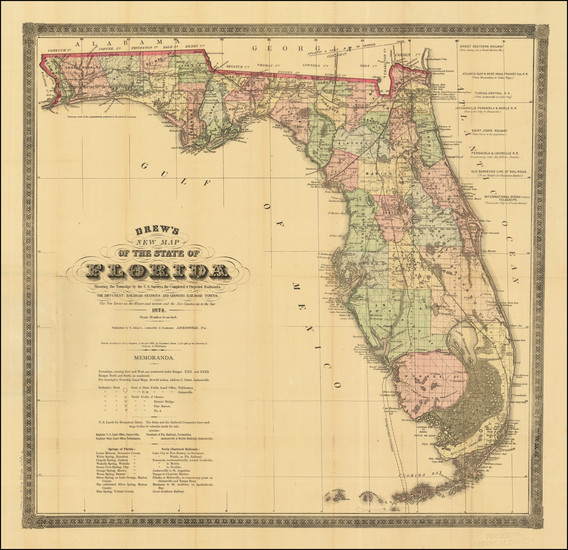 53-Florida Map By Columbus Drew
