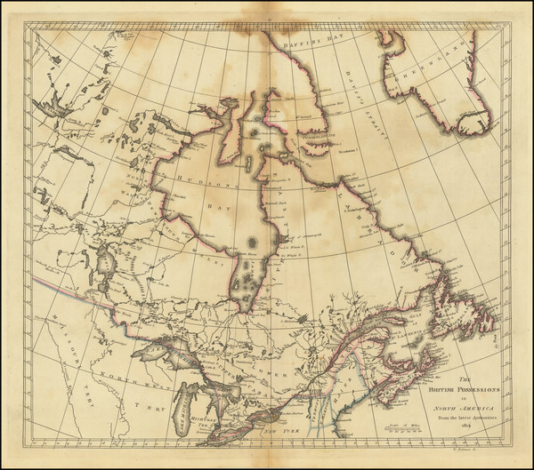 97-Canada Map By Mathew Carey