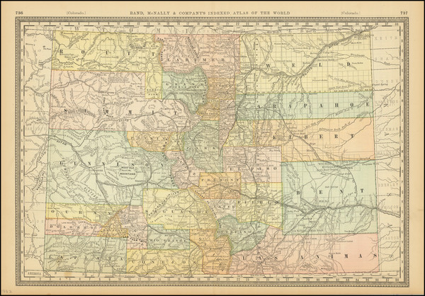 9-Colorado and Colorado Map By Rand McNally & Company