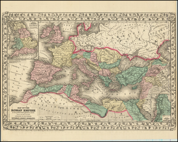 68-Europe Map By Samuel Augustus Mitchell