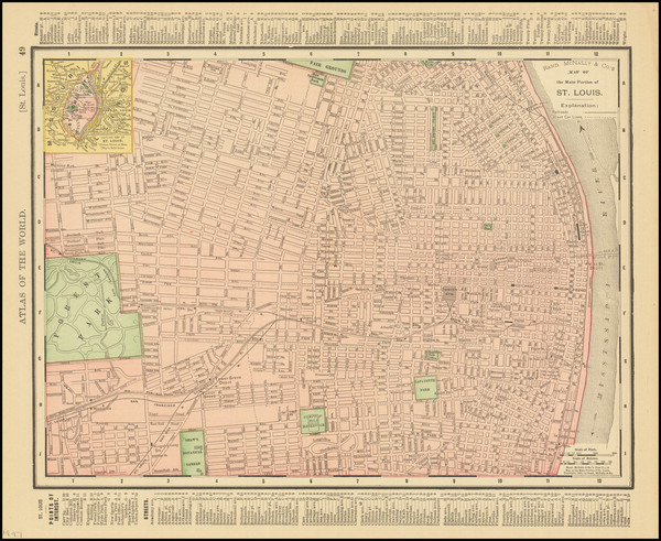 36-Missouri Map By Rand McNally & Company