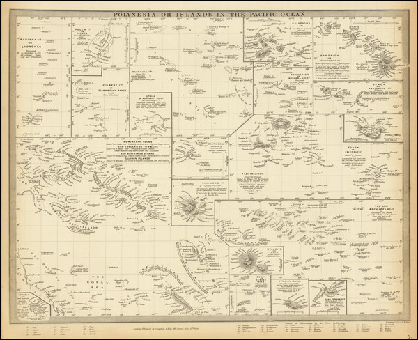 63-Hawaii, Pacific, Oceania, Hawaii and Other Pacific Islands Map By SDUK