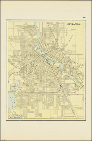 82-Minnesota Map By George F. Cram