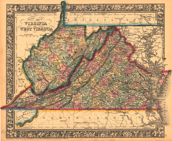 91-Southeast Map By William Rand  &  Andrew McNally