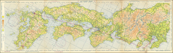 100-Japan and World War II Map By Aeronautical Chart and Information Center