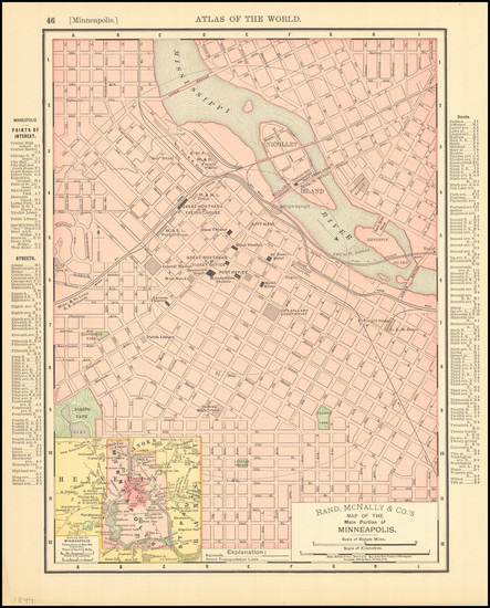 37-Minnesota Map By Rand McNally & Company