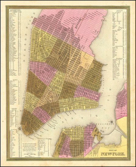 9-New York City Map By Henry Schenk Tanner