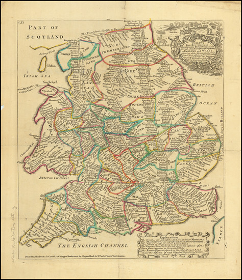45-England Map By Thomas Bowles  &  John Bowles