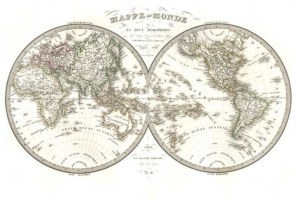 0-World and World Map By Alexandre Emile Lapie