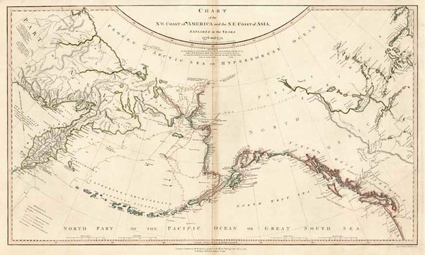 77-Alaska, Asia, Russia in Asia and Canada Map By William Faden