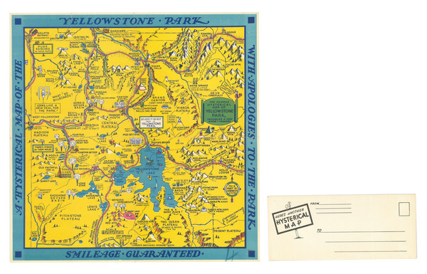 30-Wyoming and Pictorial Maps Map By Lindgren Brothers